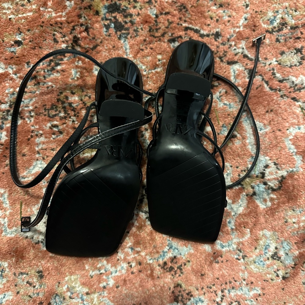 New never worn Zara swrap heels - Picture 2 of 4